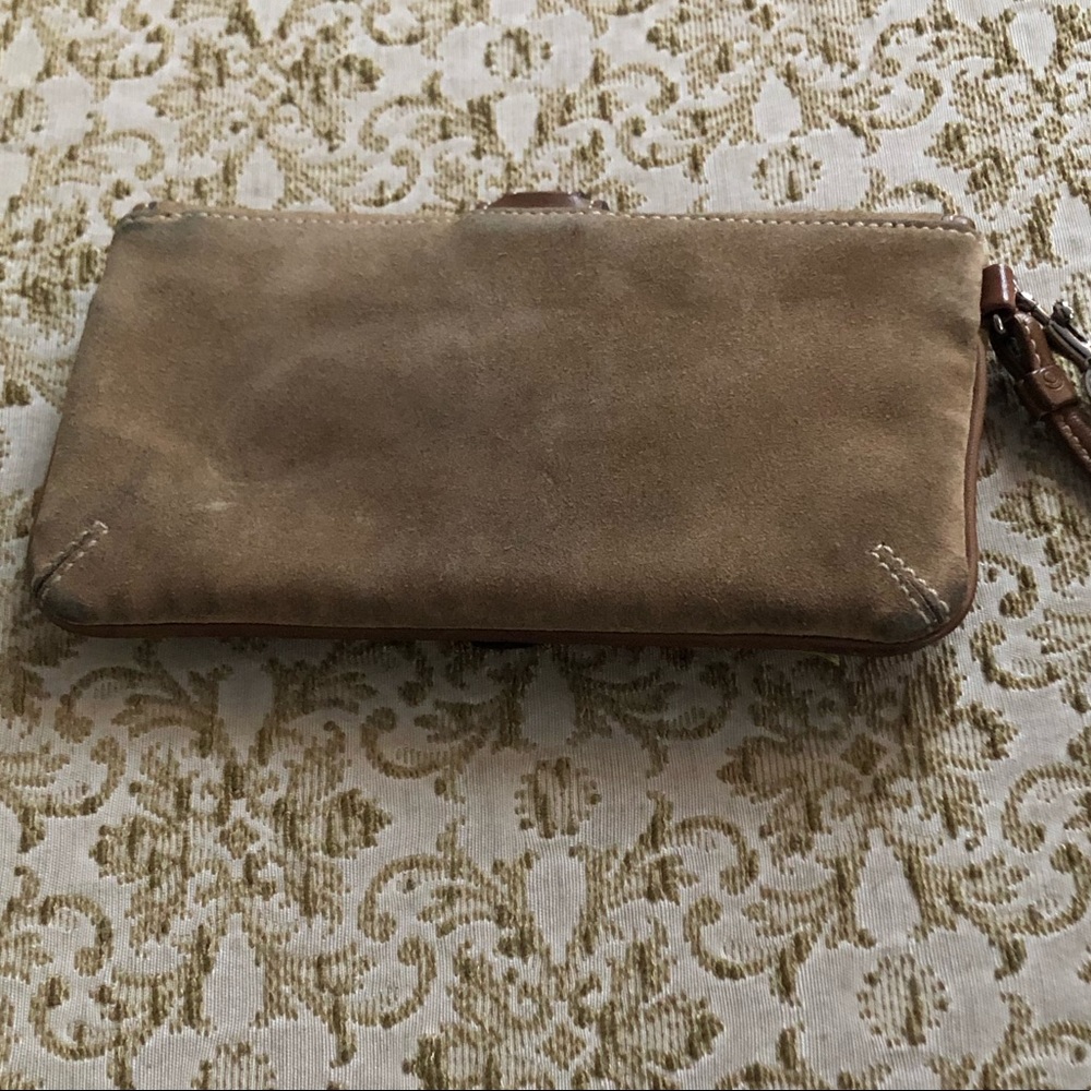Coach suede wristlet - Picture 2 of 4